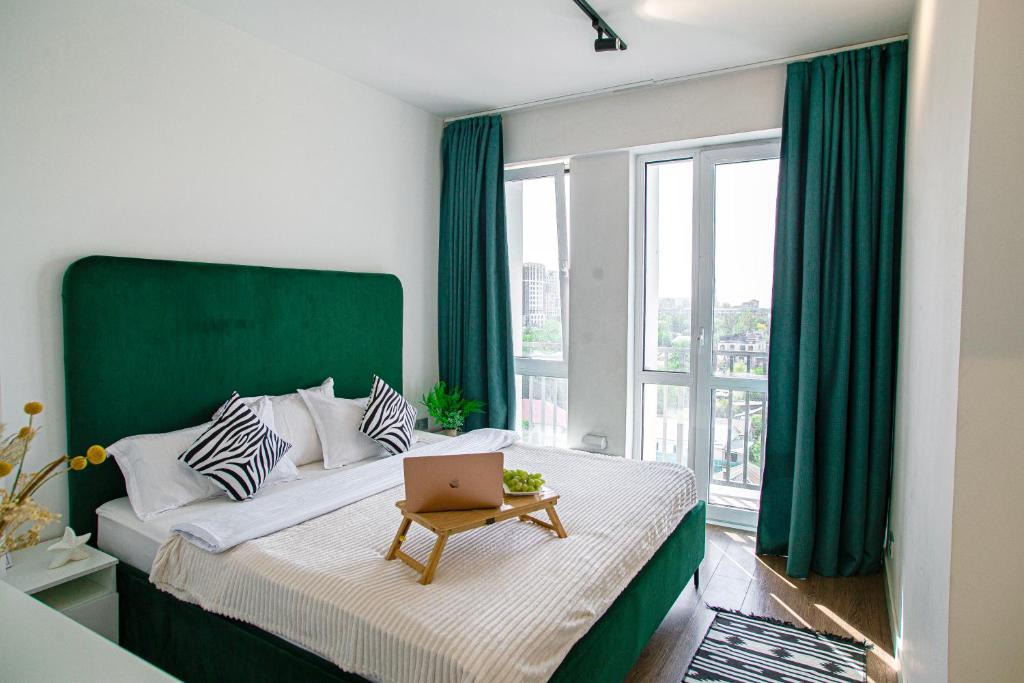 Bostandyk District Apartment | Бизнес-апартаменты с двумя кроватями рядом с ТРЦ MEGA