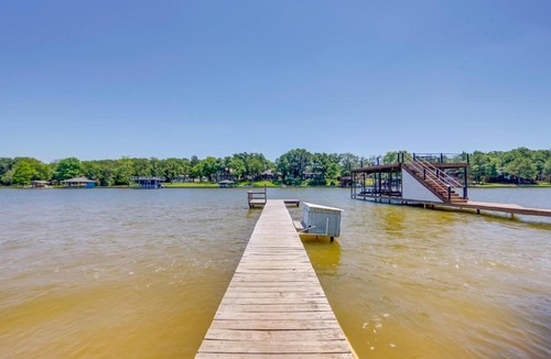 Enchanted Oaks House | Dock, Deck & Kayaks: Home on Cedar Creek Reservoir