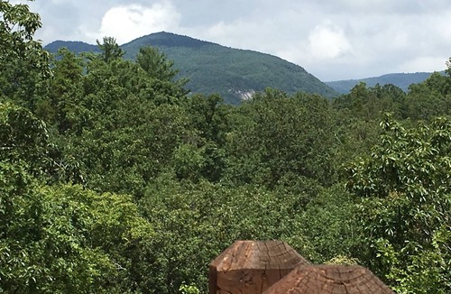 Lake Lure Cabin | Private Cabin with Views, Fenced Yard, Gameroom, Gas Fireplace, Central Location