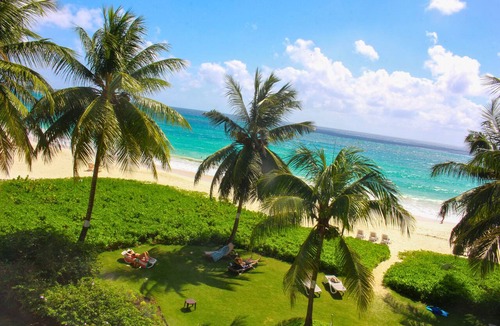 Maxwell Condo | White Sand Beach Front, Turquois Blue Ocean View, Pools, Hot tub, Guarded,5 star