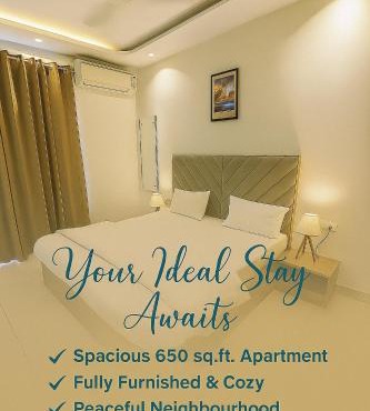 Auric Abode - luxe Studio Near CyberHub Prime Golf Course Road Stay in Gurgaon