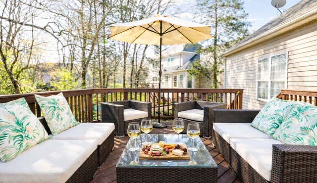 Fire Pit BBQ Outdoor Lounge Near Hotspots in Charlotte