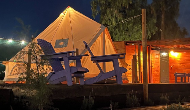 Magical night at Glamping Rincón de Lavanda in Texcoco de Mora