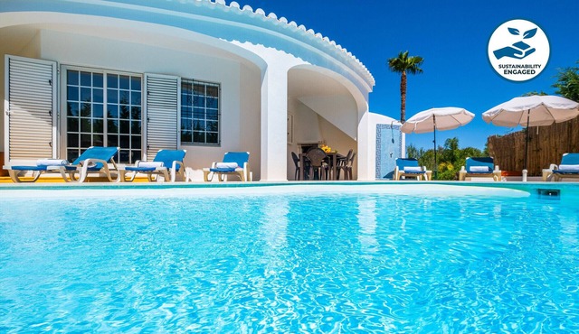 Peaceful villa with pool and barbecue