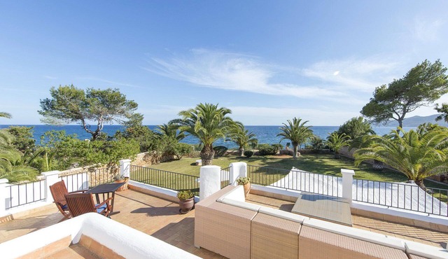 Spacious Seafront Villa with Pool 16 Guests - walk to 2 beaches - majestic views in Santa Eulalia