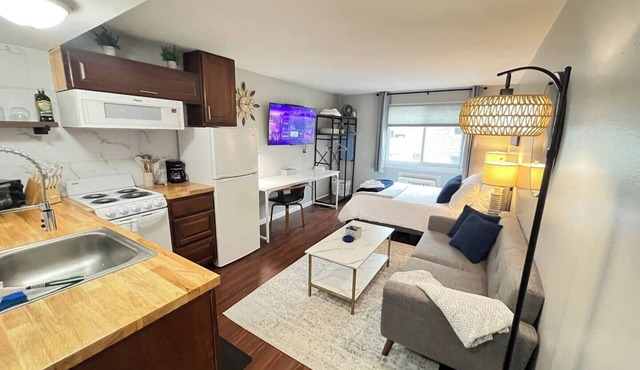 This tastefully appointed and nicely furnished studio is perfect for the traveling professional in Syracuse