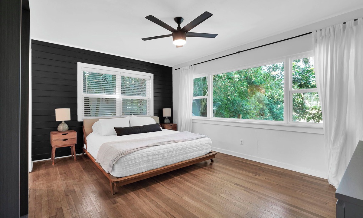 Lakewood House | Mid-Century Boho Chic home with Pool, Game Room & Outdoor Playhouse.