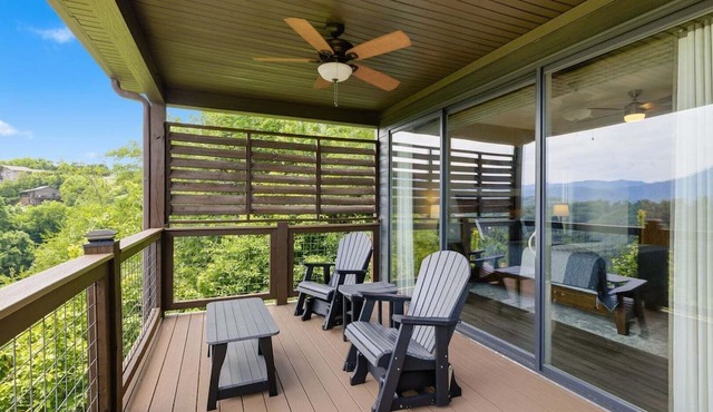 Viewtopia - Luxury Smoky Mountain Cabin in Gatlinburg | Views, Hot Tub, Firepit & Game Loft